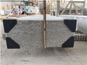 Blue Limestone Block Steps For Outdoor