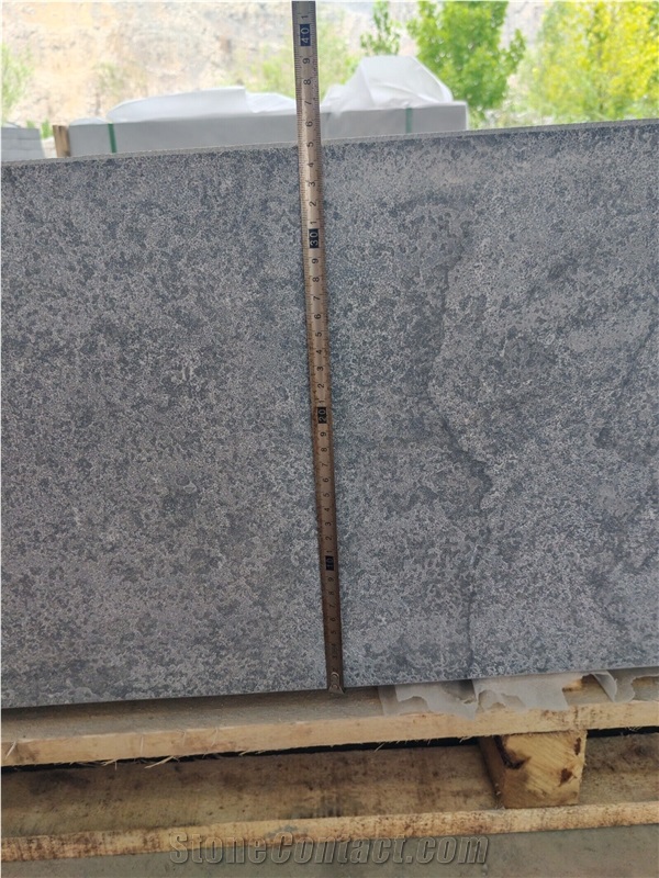 Blue Limestone Block Steps For Outdoor