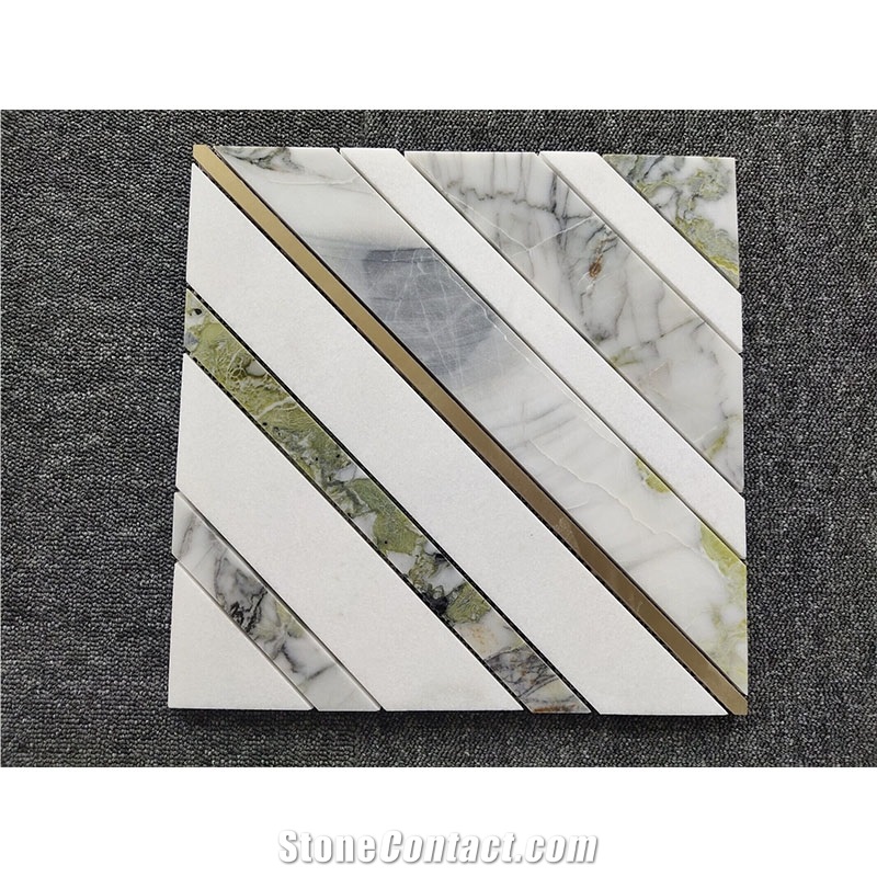Emerald Jade Green Mosaic Tiles For Flooring
