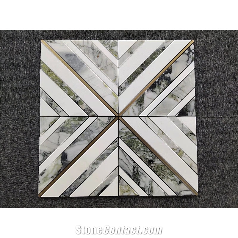 Emerald Jade Green Mosaic Tiles For Flooring