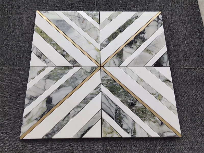 Emerald Jade Green Mosaic Tiles For Flooring