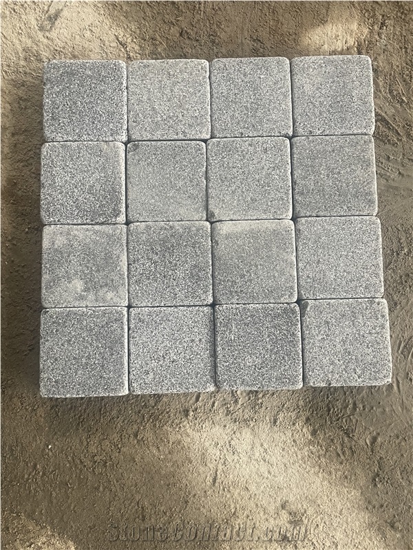Grey Granite Paving Stone Tumbled