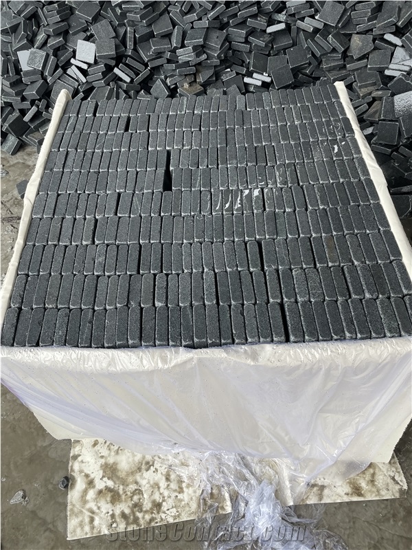 Grey Granite Paving Stone Tumbled