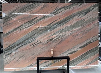 Natural Pink Crystal Marble Slabs For Sale