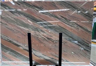 Natural Pink Crystal Marble Slabs For Sale