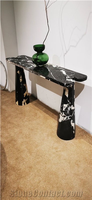 Brushed Marble Grande Antique Console For Home Furniture