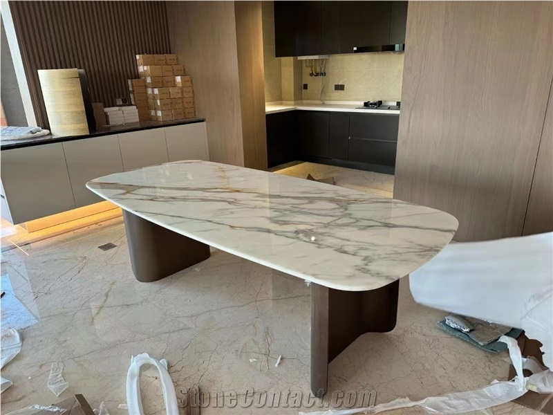 Brushed Marble Grande Antique Console For Home Furniture