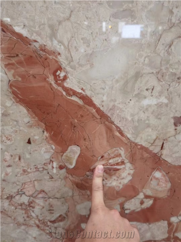 Imported Marble Slabs Calacatta Rose Pink Slab For Kitchen