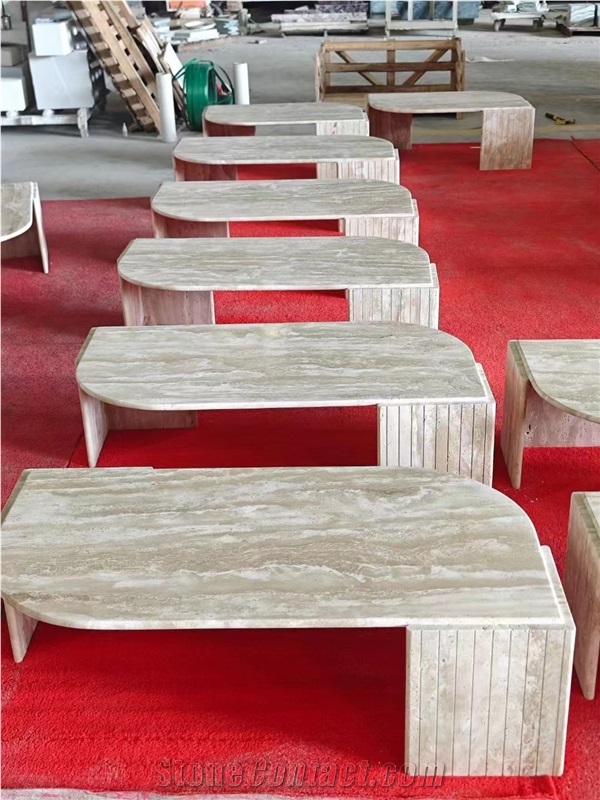 Luxury Marble Calacatta Viola Coffee Table For Hotel Decor