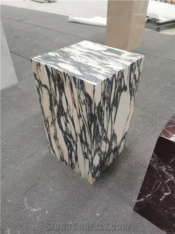 Luxury Marble Calacatta Viola Coffee Table For Hotel Decor