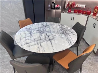 Marble Verde Guatemala Restaurant Table Tops For Hotel