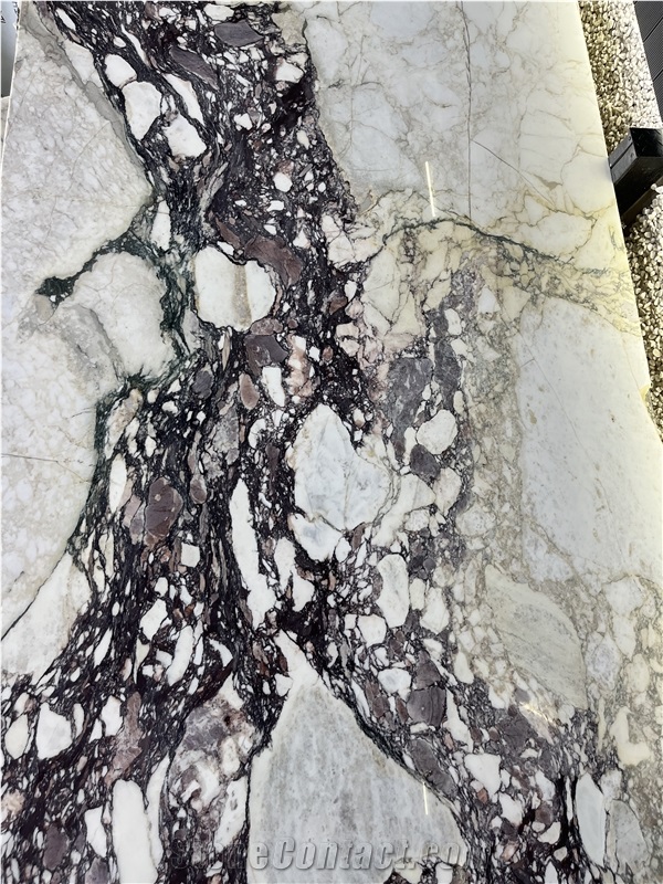 Prefab Luxury Italian Marble Calacatta Viola Kitchen Tops
