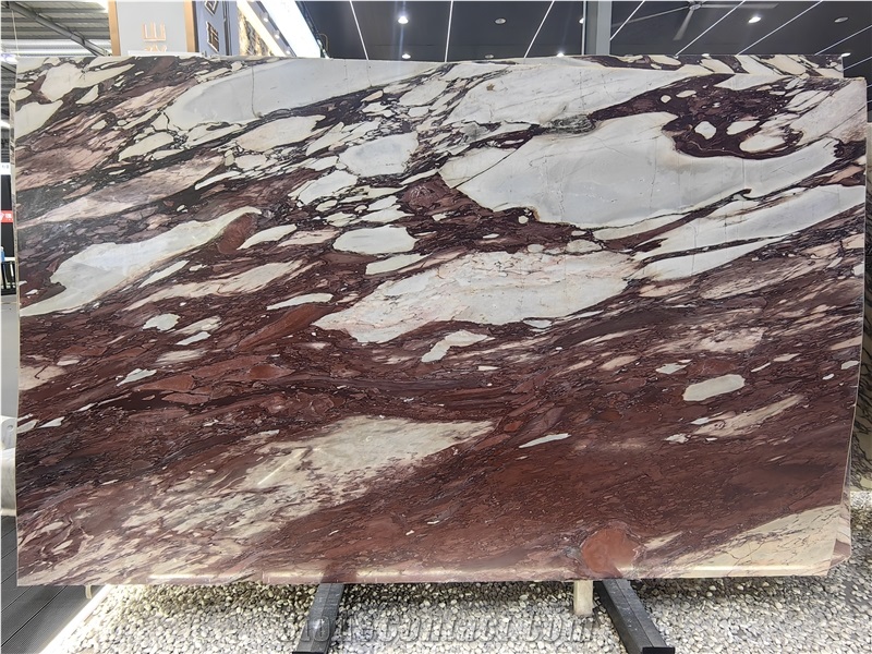 Prefab Luxury Marble Calacatta Viola Island Tops For Kitchen