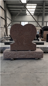China Pink Granite Hearth Gravestone - American Headstone 12