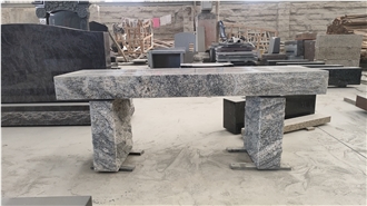 Ocean Wave Granite Memorial Bench 11
