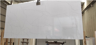 Carrara White Quartz Slabs