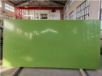 Pure Green Quartz Slabs