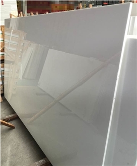 Pure White Nanoglass Slabs  Nano Crystallized Glass