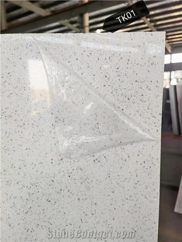 Stellar White Quartz Slabs