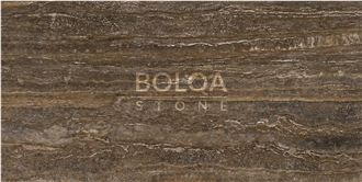 Iran Brown Travertine Slabs - WOOD Travertine