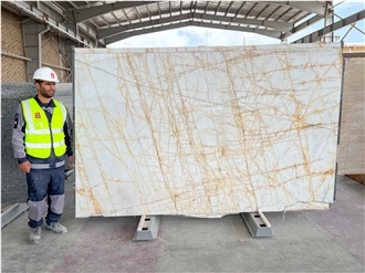 Iran Golden Lightning Marble Slabs Iran Golden Lightning Marble Slabs