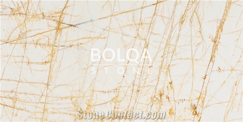 Iran Golden Lightning Marble Slabs