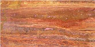 Iran Red Travertine Tiles - Soraya Red Travertine