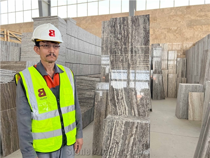 Iran Silver Travertine Tiles - SGT
