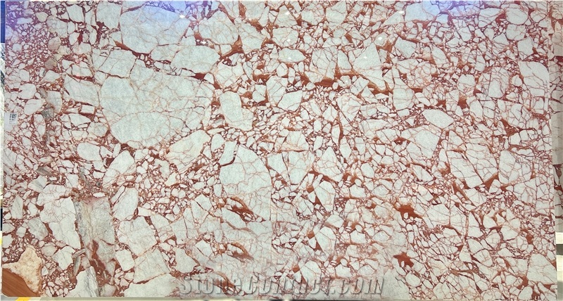 Bulgari Red Marble Slabs