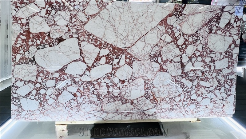 Bulgari Red Marble Slabs