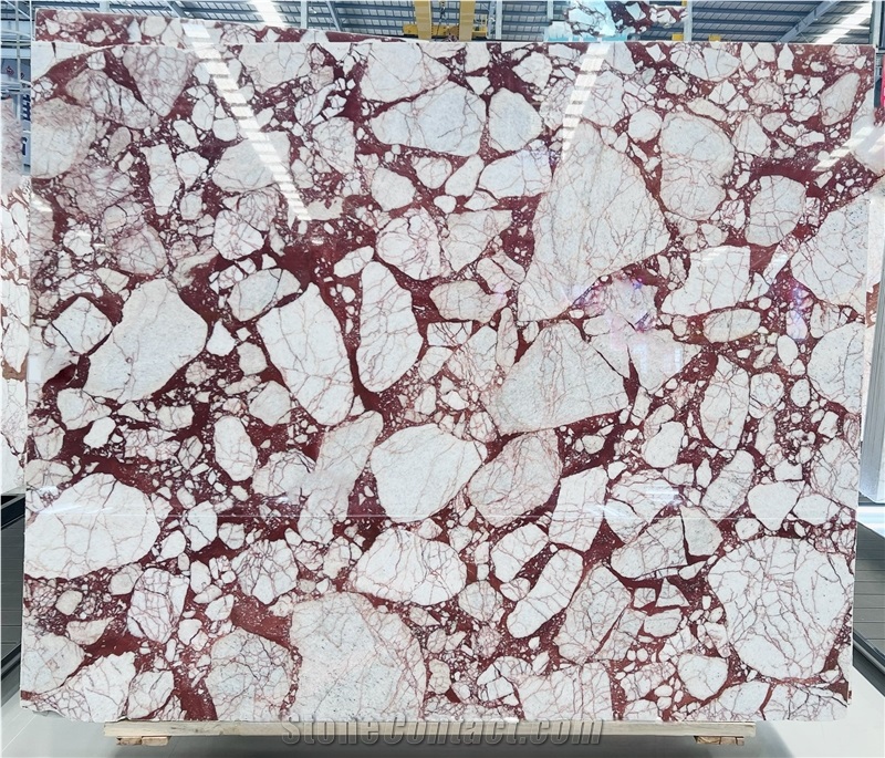Bulgari Red Marble Slabs