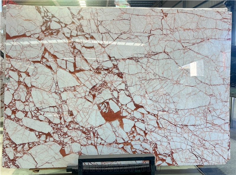 Bulgari Red Marble Slabs