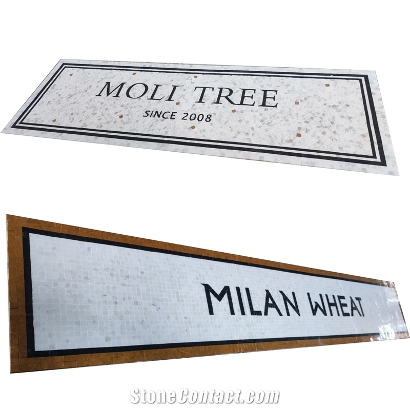 Customize Waterjet Cut Marble Inlay Medallion