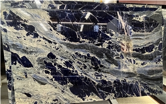 Luxury GLM Blue Cloisonne Marble Slabs For House Decoration