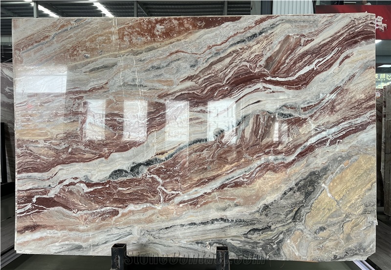 Monica Red  Marble Slabs