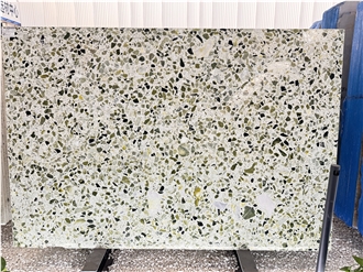 Green Jade Terrazzo Slabs Unique Style