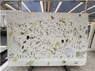 Green Jade Terrazzo Slabs Unique Style