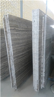 Silver Travertine Slabs