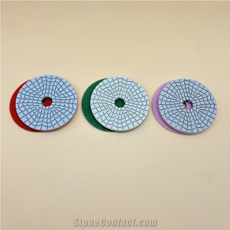 Diamond Polishing Pads With 3 Step For Granite Quartz Marble