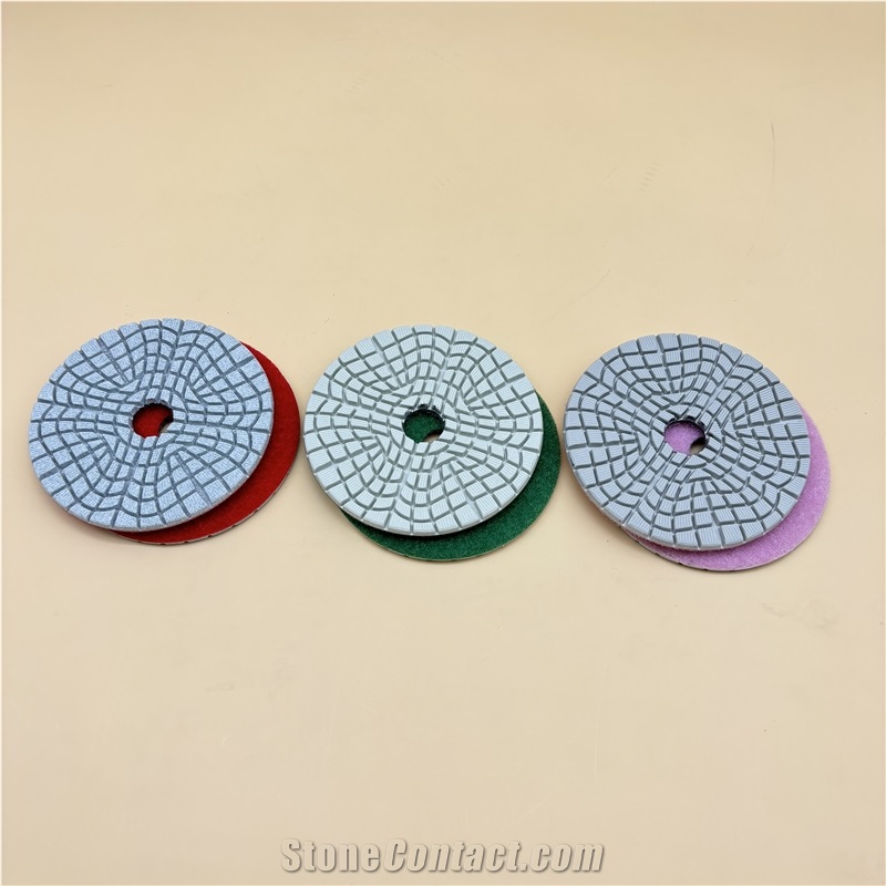 Diamond Polishing Pads With 3 Step For Granite Quartz Marble
