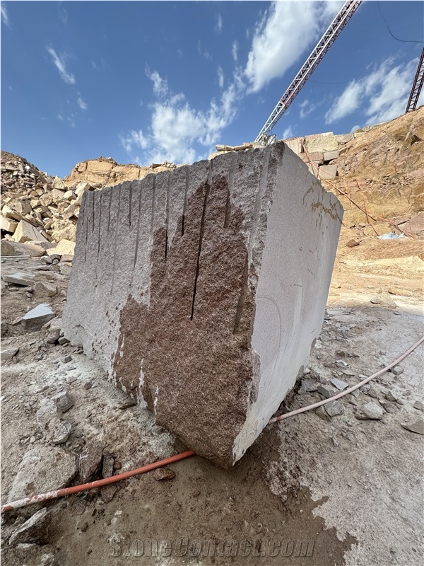 Red Granite Blocks