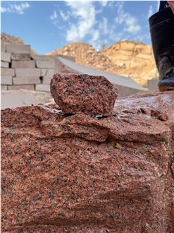 Red Granite Blocks