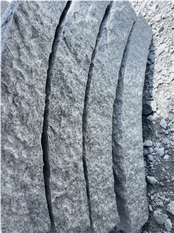 Bianco Crystal White Natural Granite Radius Garden Kerbstone