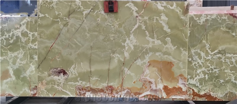 Natural Multicolor Green Onyx Slabs For Wall