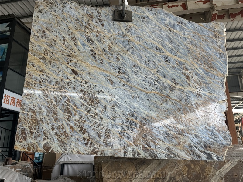 Blue Jeans Marble Slabs For Wall,Floor Covering