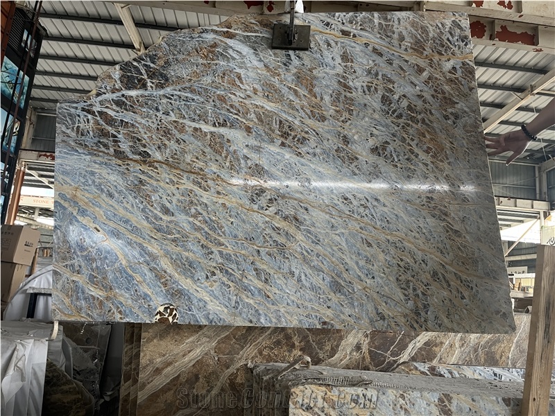 Blue Jeans Marble Slabs For Wall,Floor Covering