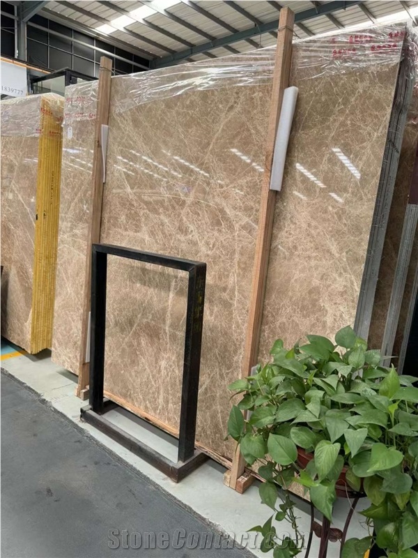 Golden Light Emperador Marble Slabs,1.8Cm For Floor And Wall