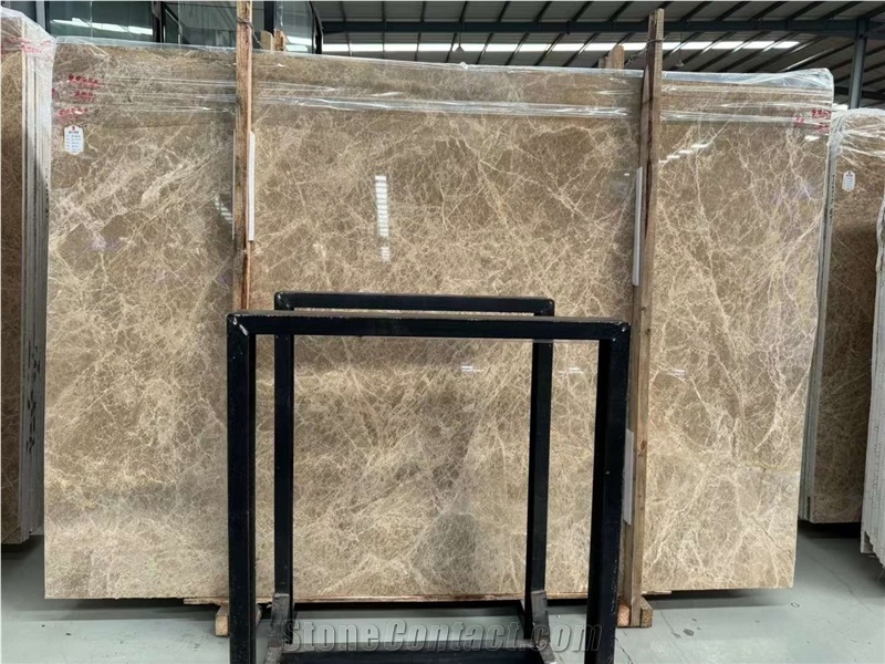 Golden Light Emperador Marble Slabs,1.8Cm For Floor And Wall