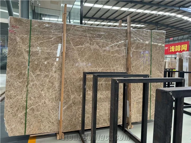 Golden Light Emperador Marble Slabs,1.8Cm For Floor And Wall