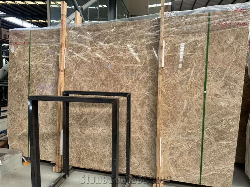 Golden Light Emperador Marble Slabs,1.8Cm For Floor And Wall